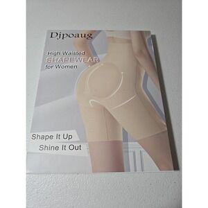 Djpoaug High Waisted Shapewear Shorts Nude Medium